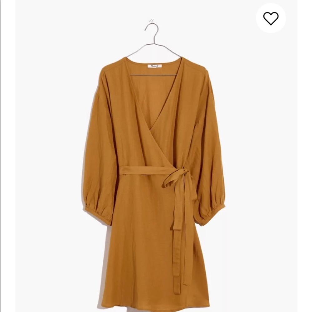 Madewell Balloon Sleeve Linen Dress